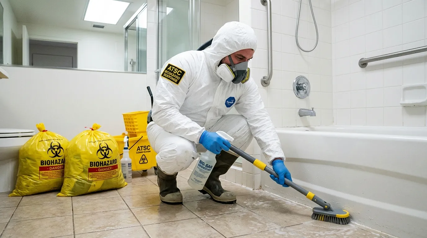 Decontamination equipment deployed for Blood Cleanup in Gibsonton